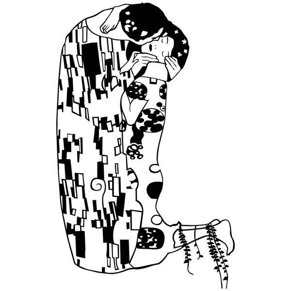 Stickers muraux: Le baiser (Gustav Klimt)
