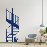 Stickers muraux: escalier en colimaçon 3