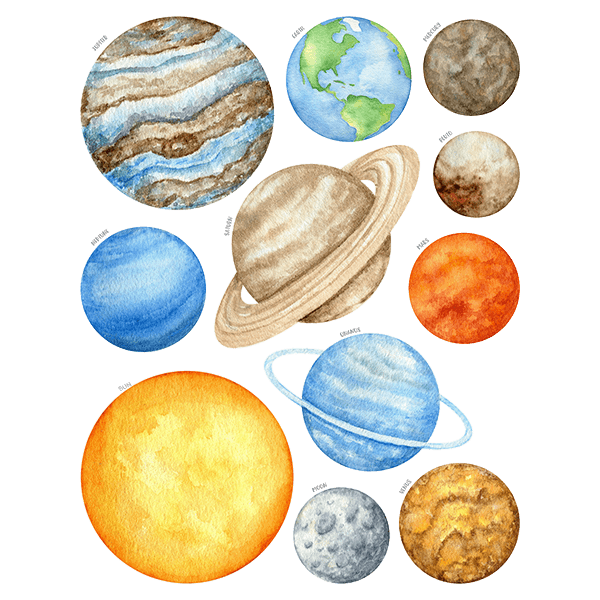 Stickers pour enfants: Planètes du système solaire