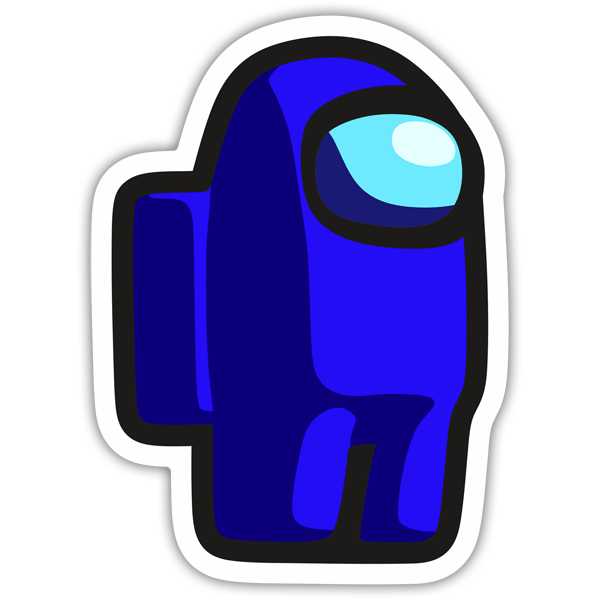 Autocollants: Among Us Bleu Foncé