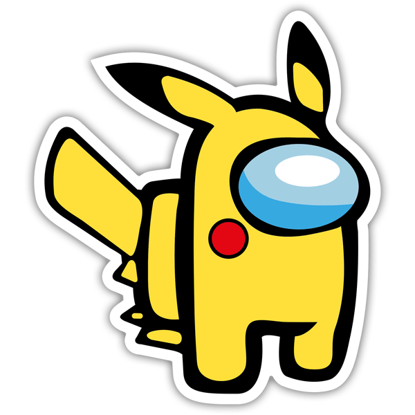 Autocollants: Among Us Picachu Pokemon
