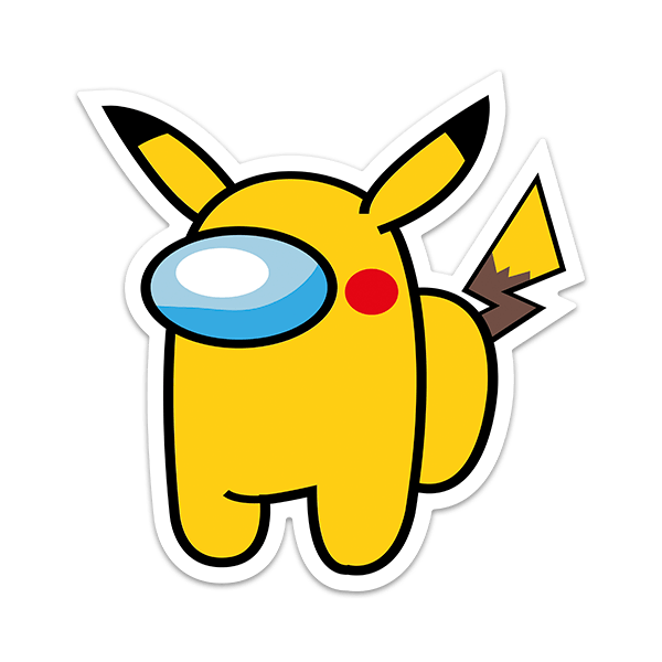 Stickers pour enfants: Among Us Pikachu