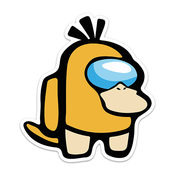 Stickers pour enfants: Among Us Psyduck