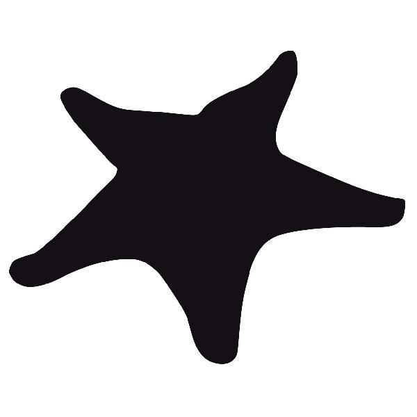 Stickers muraux: Silhouette étoile de mer