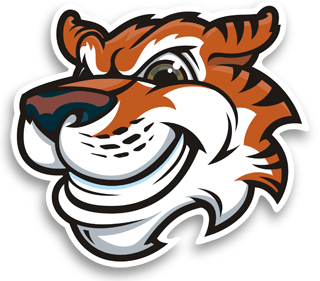 Autocollants: Attaque de tigre