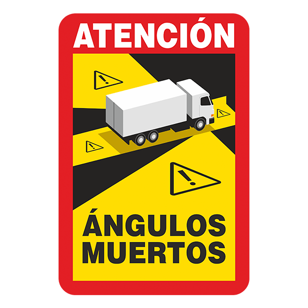 Autocollants: Attention aux Angles Morts pour les Camions dans E