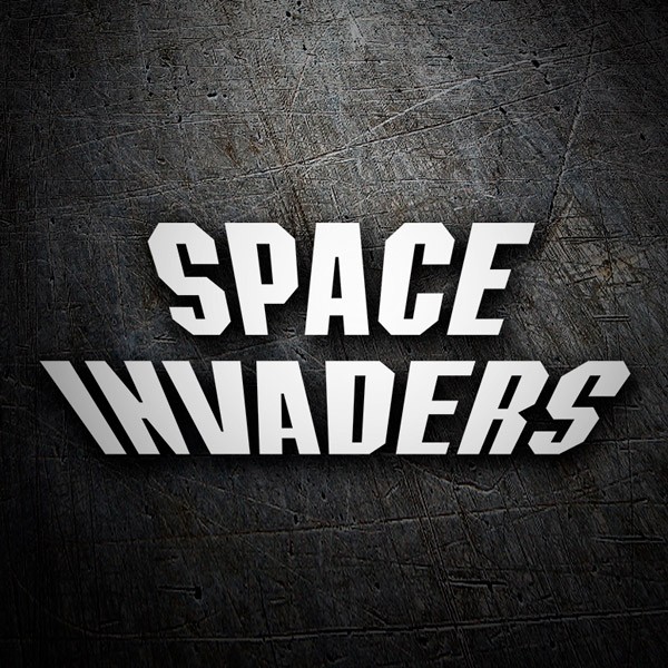 Autocollants: Space Invaders Logo