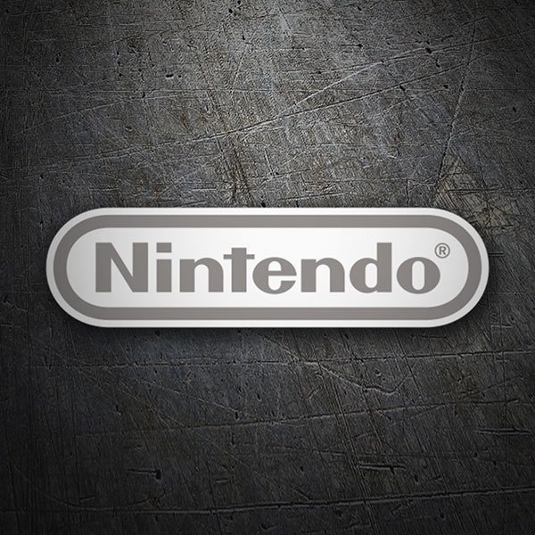 Autocollants: Nintendo Logo gris