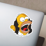 Autocollants: Homer mange des murs 4