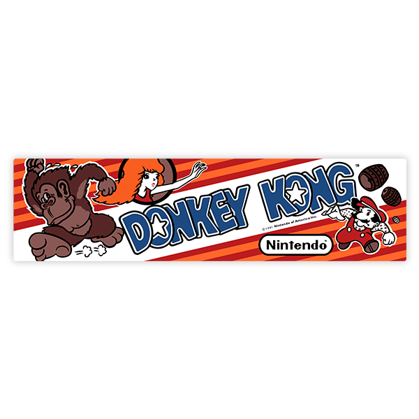 Autocollants: Donkey Kong Pauline