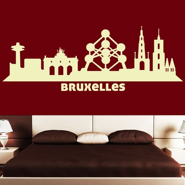 Stickers muraux: Skyline de Bruxelles