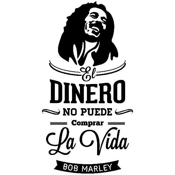 Stickers muraux: El dinero no puede comprar la vida - Bob Marley