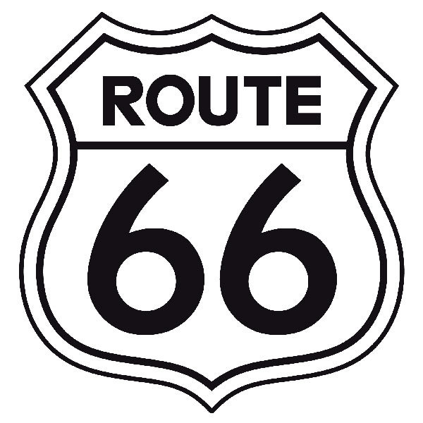 Stickers muraux: Signe de la route 66