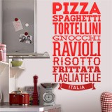 Stickers muraux: Gastronomie d Italie 2
