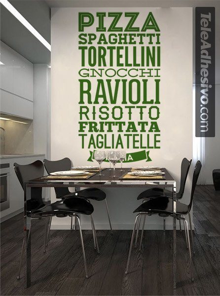 Stickers muraux: Gastronomie d Italie