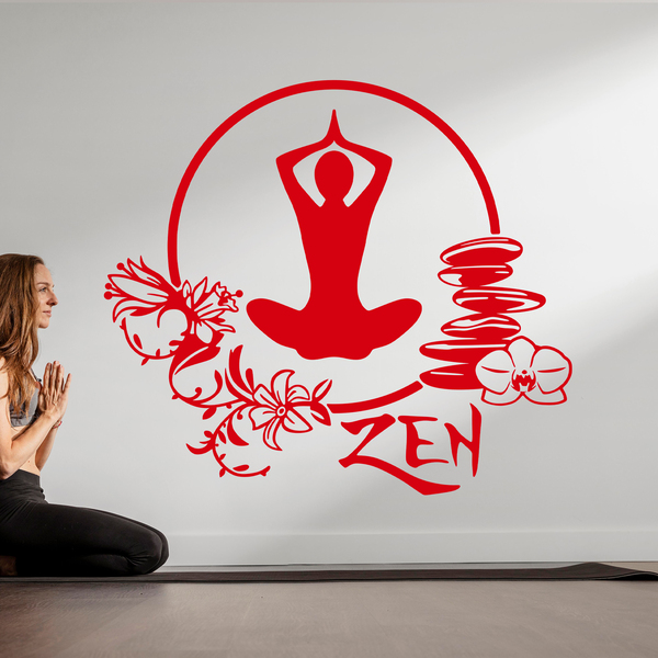 Stickers muraux: Exercice dyoga méditation