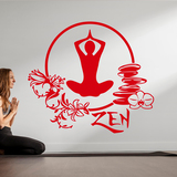 Stickers muraux: Exercice dyoga méditation 3