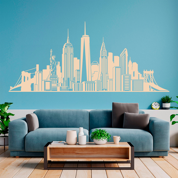 Stickers muraux: Skyline New York 2018