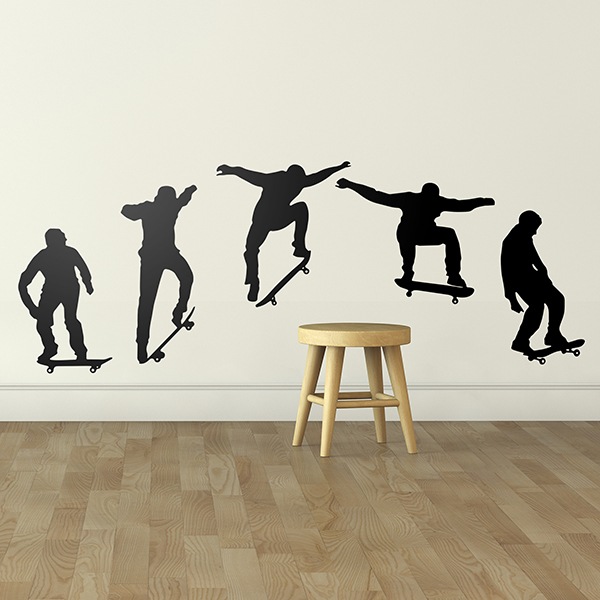 Stickers muraux: Evolution Skate Ollie