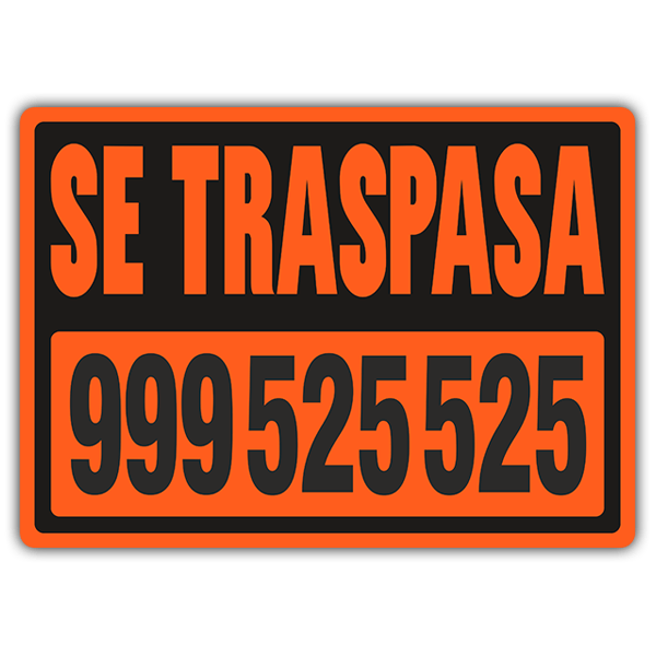 Stickers muraux: Traspasa Orange