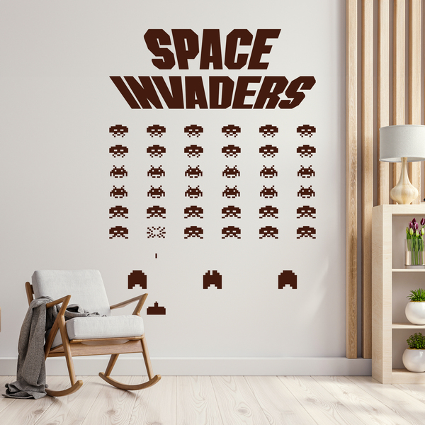 Stickers muraux: Space Invaders Game