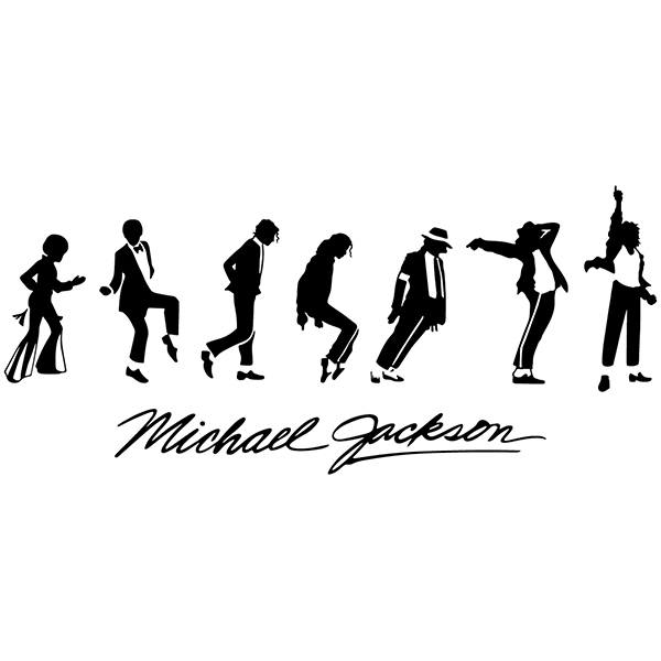 Stickers muraux: Michael Jackson Evolution