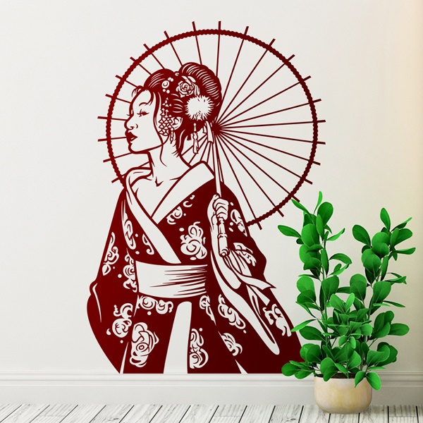 Stickers muraux: Geisha