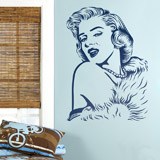 Stickers muraux: Marilyn Monroe perles 4