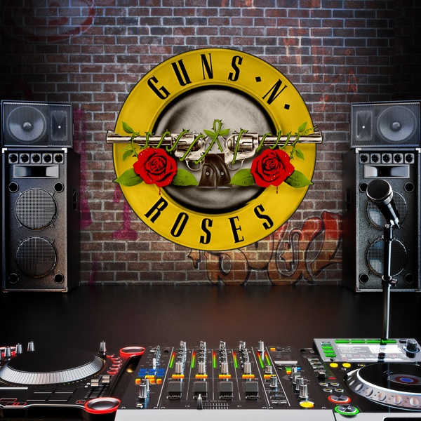 Stickers muraux: Guns n Roses Bigger