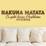 Stickers muraux: Hakuna Matata en allemand 2