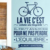 Stickers muraux: La vie c'est comme une bicyclette 2