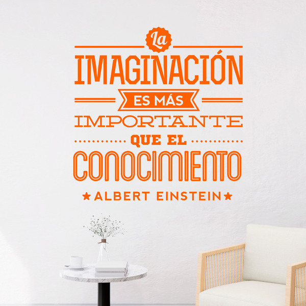 Stickers muraux: La imaginación - Albert Einstein
