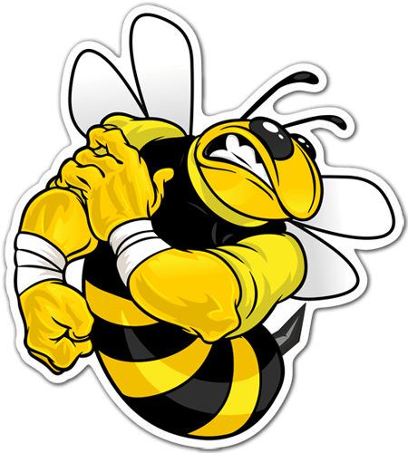 Autocollants: Abeille forte