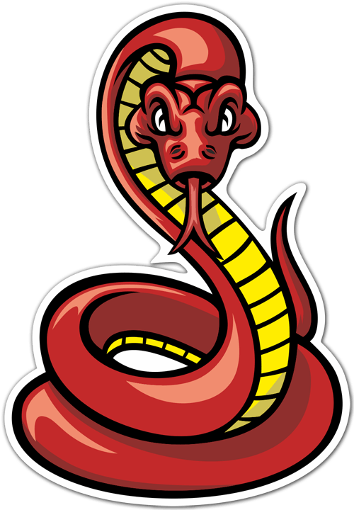 Autocollants: Serpent venimeux