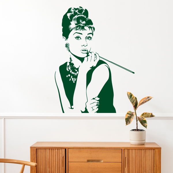 Stickers muraux: Audrey Hepburn posant