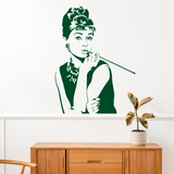 Stickers muraux: Audrey Hepburn posant 4