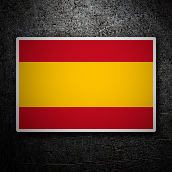 Autocollants: Drapeau de l'Espagne sans bouclier