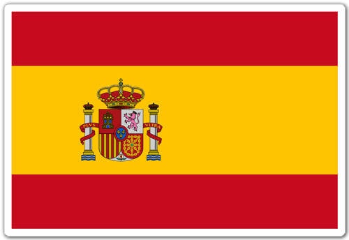 Autocollants: Drapeau Espagne