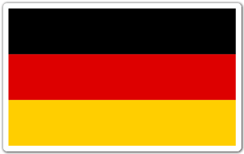 Autocollants: Drapeau Allemagne