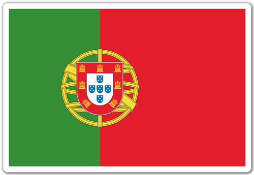 Autocollants: Drapeau Portugal