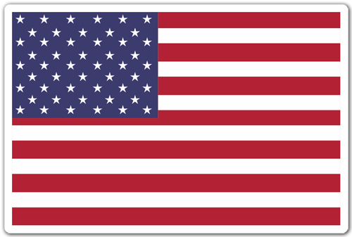 Autocollants: Drapeau USA