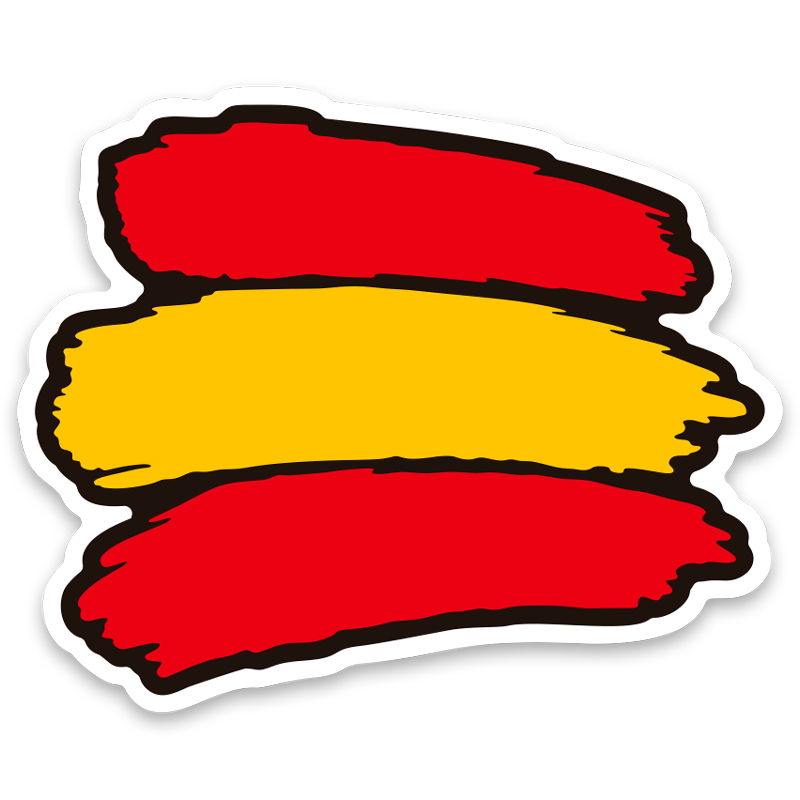 Autocollants: Espagne Coup de pinceau