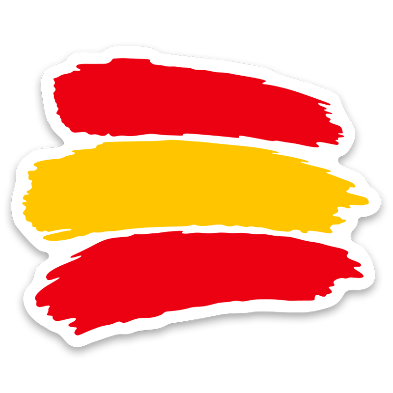 Autocollants: Caresse Espagne blanc