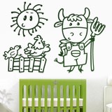 Stickers pour enfants: La ferme de vache 3