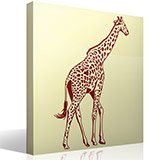 Stickers muraux: Girafe pleine longueur 2