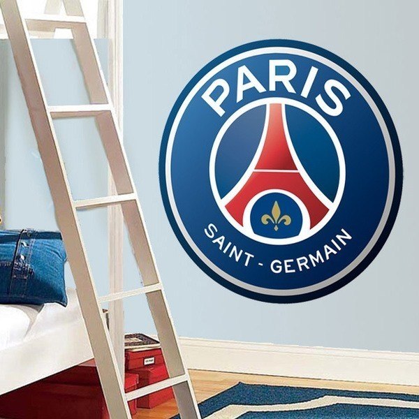 Stickers muraux: Écusson Paris Saint-Germain PSG couleur