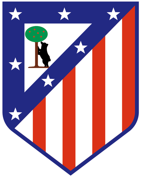 Stickers muraux: Écusson Atlético de Madrid couleur