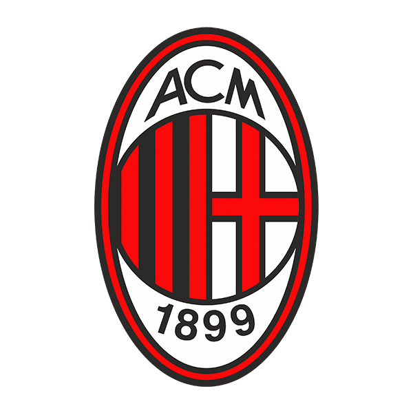 Stickers muraux: Écusson AC Milan couleur