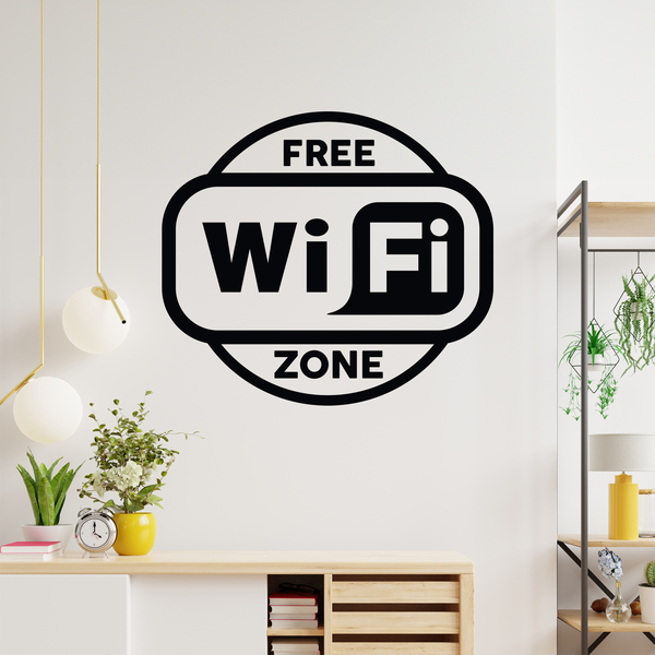 Stickers muraux: Zone Wifi gratuite
