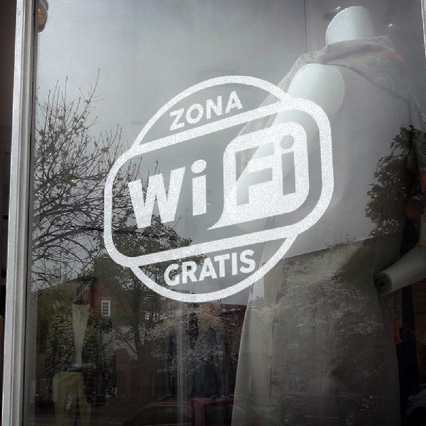 Stickers muraux: Zone Wifi gratuit